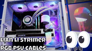 Lian Li Strimer Plus V2 installation guide 24pin and 2 x 8 pin GPU RGB power cables [upl. by Yarehs]