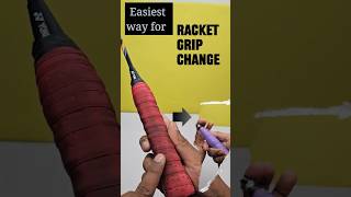 How to Wrap a Badminton Racket Grip  Quick amp Easy Tutorial  Badminton RacketGrip DIY shorts [upl. by Wendelina]