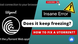 μTorrent utorrent web error with quick fix solution  μTorrentweb  Zestful Aura Telugu [upl. by Herculie965]