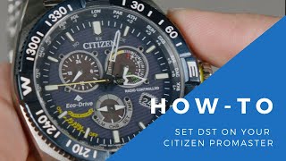 Setting Daylight Savings On Citizen Promaster Series [upl. by Toddy550]