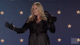 Jennifer Coolidge 2023 Critics Choice Acceptance Speech for Best Supporting Actress in a Drama [upl. by Haroved]