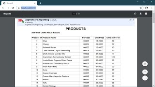 Create RDLC Report in ASPNET Core application [upl. by Ylrebme]