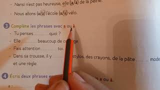 CE1 Orthographe àa page 18 cahier d activités Le trésor des mots [upl. by Garnes]