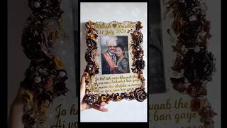 Resin varmala preservation frame ytshorts ytviral artresinartwedding sahibasahiba love music [upl. by Desdee7]