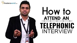 HOW TO ATTEND A TELEPHONIC INTERVIEW FOR FRESHERS  INTERVIEW TIPS [upl. by Arliene]