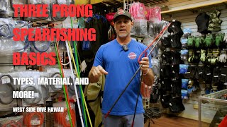 Three Prong spearfishing  Types material and handling basics [upl. by Ellehcrad326]