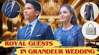 Prince Mateen and Anisha appeared publicly for the first time outside Brunei in a Grandeur Wedding [upl. by Yasnyl]