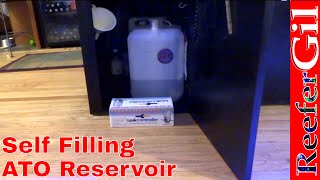 DIY Auto Top Off Reservoir Saltwater Aquarium [upl. by Karrah]