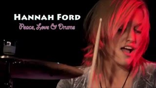 Hannah Ford  Peace Love e Drums Improv soloHQ Video [upl. by Anirod]