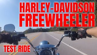 Harley Davidson Freewheeler Test Ride [upl. by Karie153]