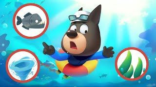 Swimming Safety  Outdoor Safety Tips  Kids Cartoon  Police Cartoon  Sheriff Labrador [upl. by Ennayelsel430]