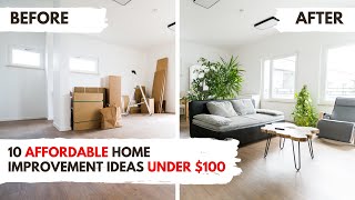 10 Affordable Home Improvement Ideas Under 100 [upl. by Tlihcox]