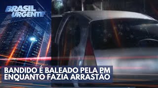 Bandido baleado em arrastão perto do Metrô [upl. by Porte]