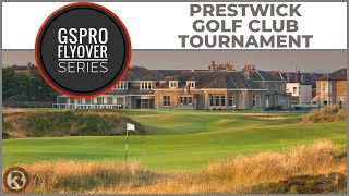 GSPro Course Flyover  Prestwick Golf Club  Tournament  Designed by Pob16 [upl. by Itnahs]