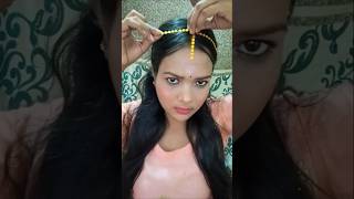 Matha Patti hack with stick on sticker 😍 sticker hack video explore [upl. by Mehetabel]