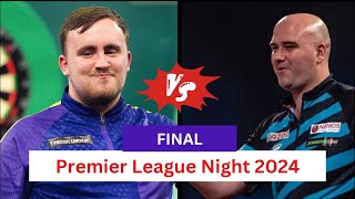 🎯LIVE Littler Luke vs Cross Rob FINAL Premier League Night 14 2024 Darts today score [upl. by Nnylyar]