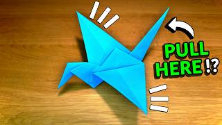 Origami Flapping Paper Bird  Fun amp Easy Origami [upl. by Anitsua936]