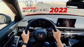 تجربة متعة احساس سائق هوندا سيفيك 2022 sport مع التسارع  honda civic 15T [upl. by Vandyke]