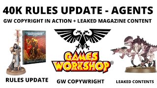 40K Rules Update for Agents GW Copyright in Action Leaked Tyranid Magazine Contents  News Roundup [upl. by Nueovas]