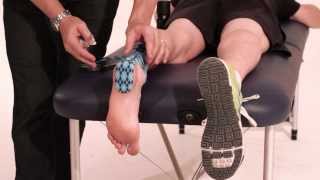 Rocktape application for an Achilles tendon injury [upl. by Lyon78]