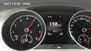 Golf 7 10TSI acceleration [upl. by Hanni]