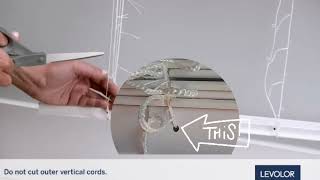 Levolor How To Shorten Cordless Blinds [upl. by Alon]