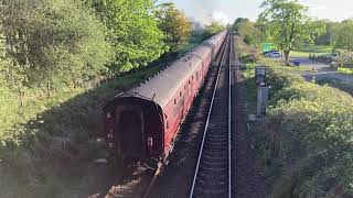 British India Line hauling The Pendle Dalesman near Langho on 18 May 2021 [upl. by Anwadal]