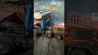 Prime Mover reverse with load shorts gaming truck primemover snowrunner [upl. by Ayatal422]