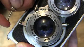 済 RicohFlex Model VII TLR Camera リコーフレックス モデル7 二眼レフカメラ [upl. by Yam]