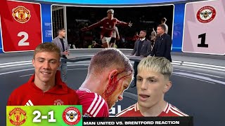 quotMan Utd vs Brentford 21 Garnacho Højlund React to Epic Comeback 🔥  PostMatch Analysisquot [upl. by Geller833]