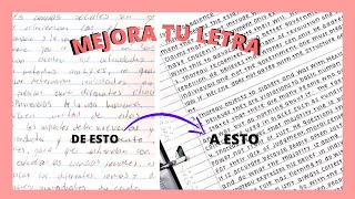 COMO MEJORAR LA LETRA No mas letra de doctor Tips que funcionan [upl. by Baumbaugh]