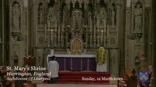 TRIDENTINE SUNDAY MASS FSSP  WARRINGTON UK  3rd Sunday of Lent  12032023 [upl. by Senga]