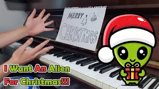 Fountains of Wayne  I Want An Alien For Christmas in piano [upl. by Nnylrats]