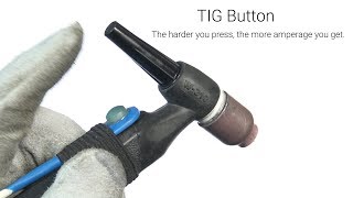 TIG Button  Variable Amperage Controller for TIG Welding Full install [upl. by Nanor166]