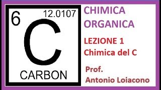 CHIMICA ORGANICA  Lezione 1  Chimica del Carbonio [upl. by Cohligan]