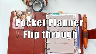 PLANNER FLIP THROUGH  POCKET PLANNER SETUP  FALL PLANNER SETUP [upl. by Cyrie837]