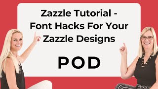 Zazzle Tutorial  Font Hacks For Your Zazzle Designs [upl. by Bryon]