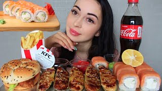 ВРАЧ САМ НУЖДАЕТСЯ В ЛЕЧЕНИИ СУШИ 🍣 РОЛЛЫ  Mukbang  Ayka Emilly [upl. by Reyam84]