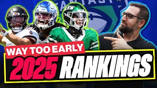 WAY TOO EARLY 2025 Fantasy Football Rankings Top Players amp Sleepers to Watch [upl. by Haliek]