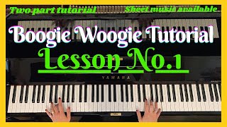 Boogie Woogie tutorial Easy to follow step by step boogie woogie tutorial Sheet music available [upl. by Ahsitauq858]