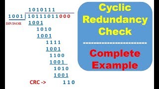 Cyclic Redundancy Check CRC with examples crc error detection in Data [upl. by Ihsar]