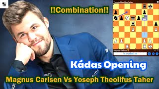 Strategic Brilliance Carlsen Checkmates Taher in Thrilling Encounter  March 19 Late 2024 [upl. by Orling]