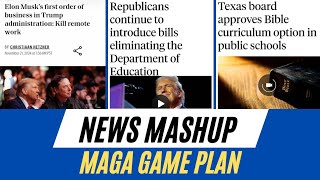 MAGA Game Plan Ending Remote Work Education Cuts and Bible Curriculum in Public Schools [upl. by Amaris]