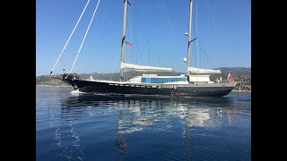 36 m Steel Hull Motorsailer  Ocean going yacht by Ken Freivokh  FOR SALE [upl. by Cyma]