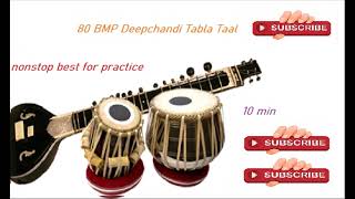 deep chandi tabla taal 80 bmp 10 mins nonstop loop No Copyright Royalty Free [upl. by Adner41]