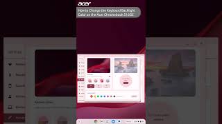 How to Change the Keyboard Backlight Color on the Acer Chromebook 516GE [upl. by Ardnal826]