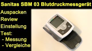 Sanitas SBM 03 Blutdruckmessgerät  Auspacken Blutdruck messen Vergleiche 2 Jahre Nutzung [upl. by Moth]