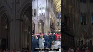 Donald Trump at Notre Dame De Paris in France [upl. by Sweeney]