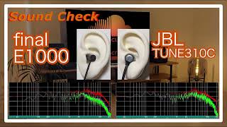 final E1000 vs JBL TUNE 310C IEMs InEar headphones Sound Comparison イヤホン音比較 [upl. by Lotson]