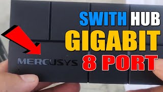 Switch Gigabit 8 Port Termurah  Switch Hub Mercusys MS108G Bodi Plastik [upl. by Jamilla]